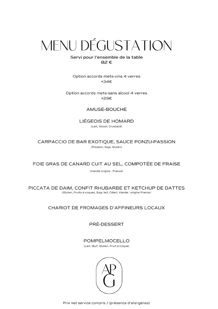 Menu_Au Pois Gourmand restaurant terrasse gastronomique_Toulouse_imagen_2
