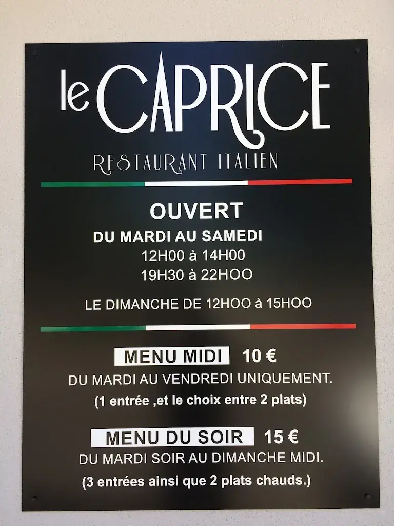 Menu_Le Caprice_Laloubère_image_2