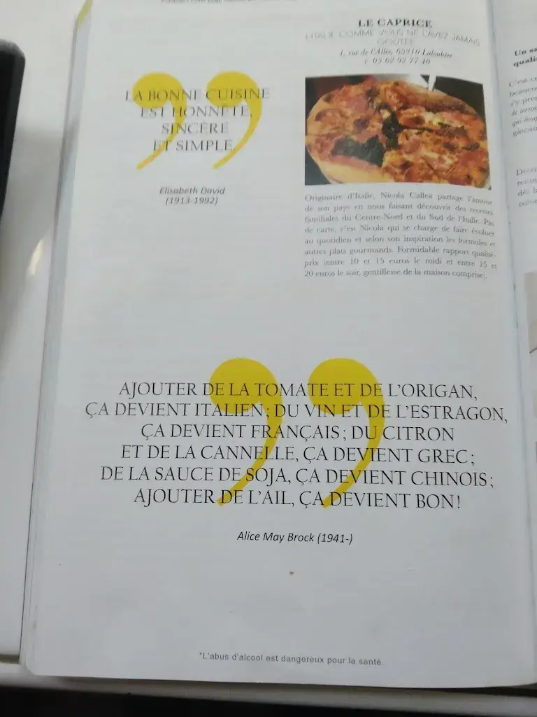 Menu_Le Caprice_Laloubère_image_4