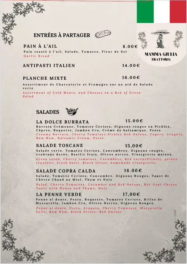 Menu_Mamma Giulia_Houches_image_1