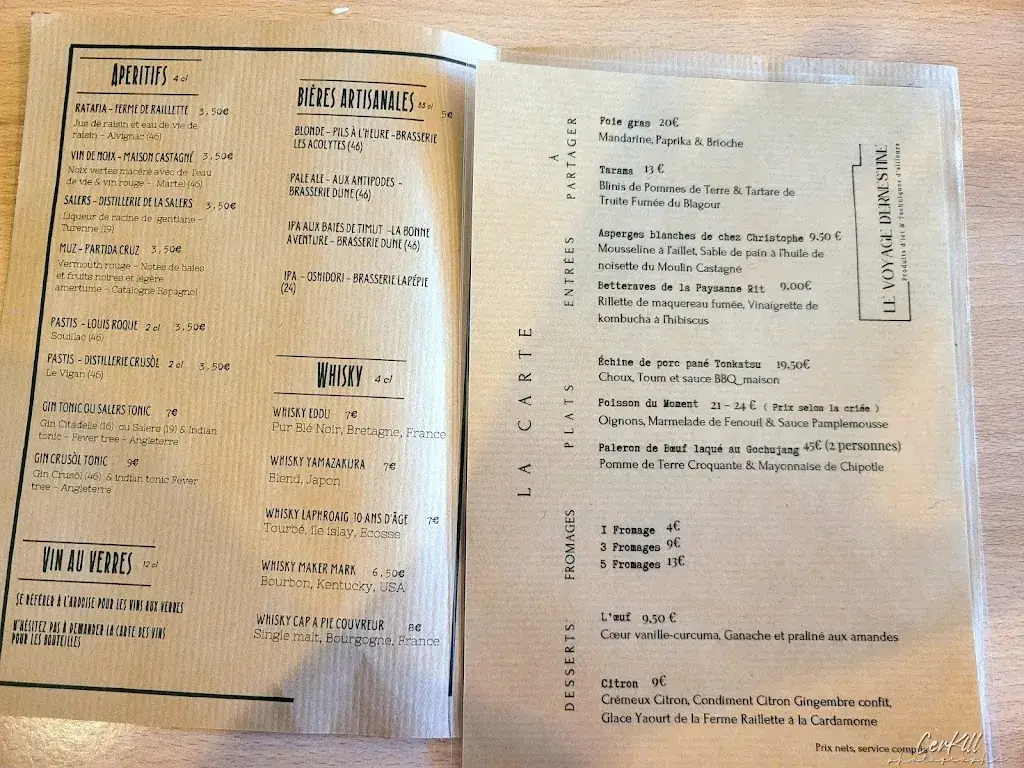 Menu_Le Voyage D'Ernestine_Alvignac_image_4