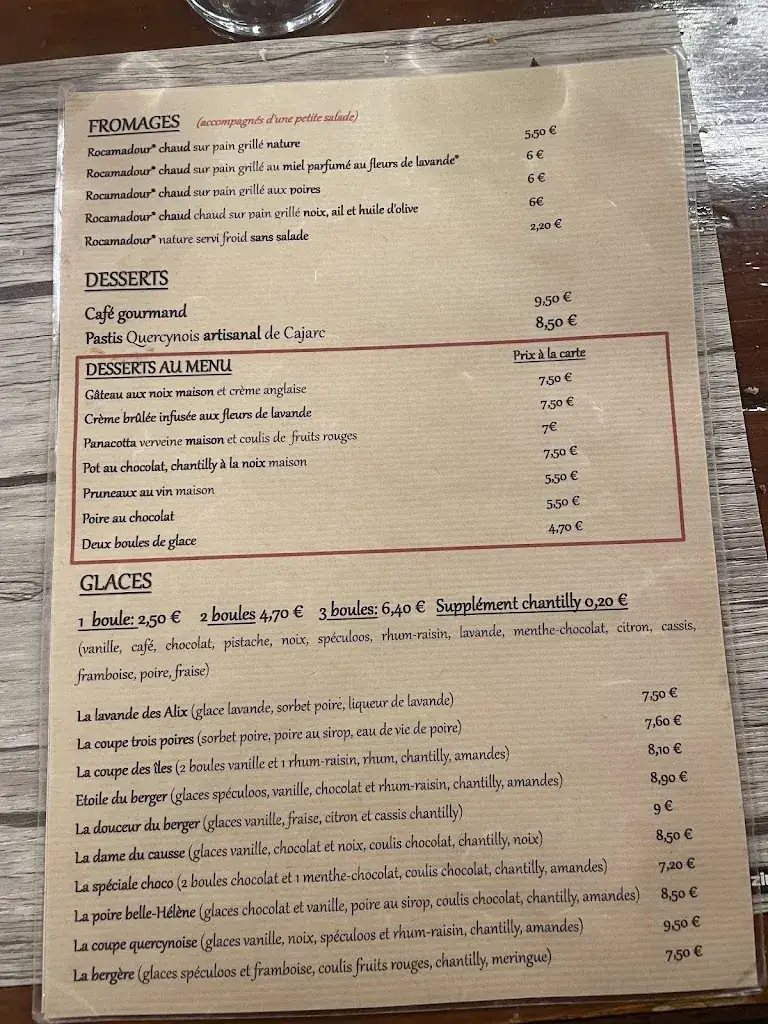 Menu_Le Roc du Berger_Rocamadour_image_1