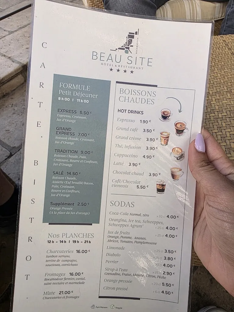 Menu_Beau Site - Restaurant Jehan le Valon_Rocamadour_image_4