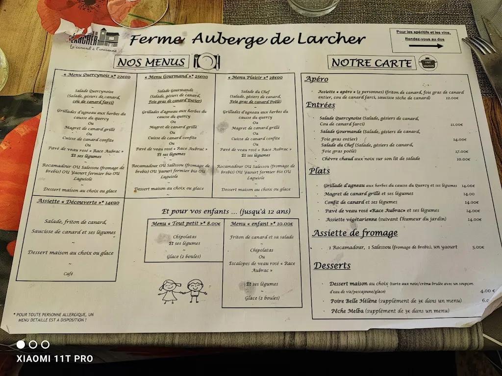 Menu_LA FERME AUBERGE DE LARCHER_Causse_image_3
