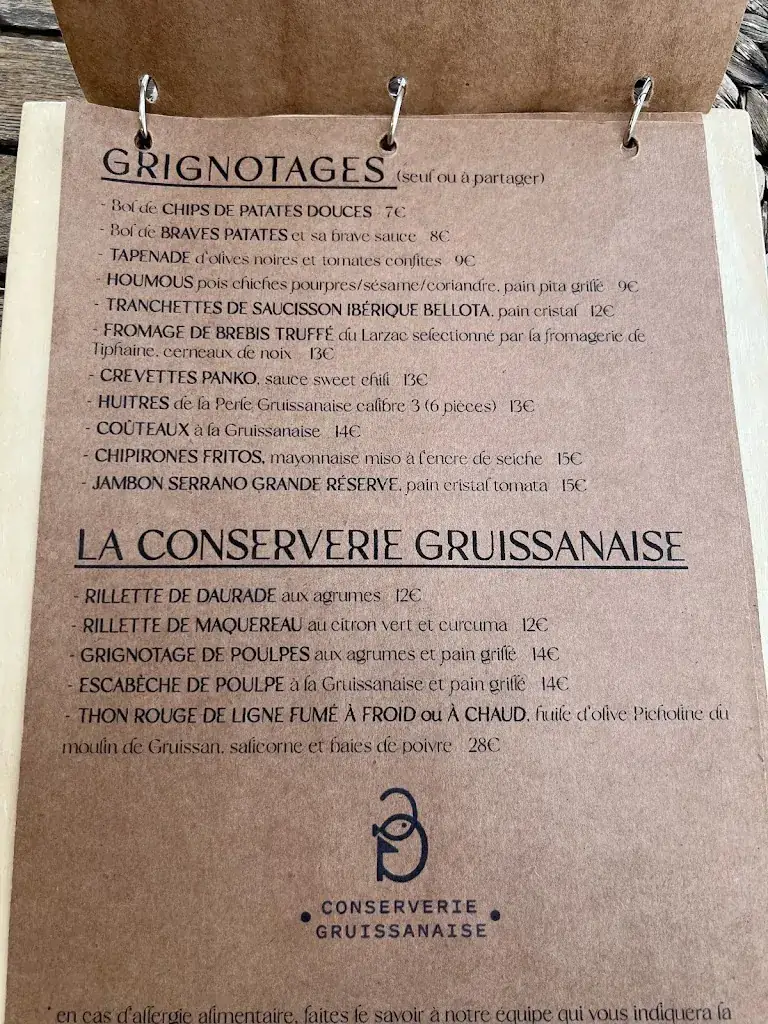 Menu_Restaurant les Chalets - Gruissan_Gruissan_image_2