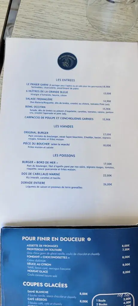 Menu_La Petite Brasserie_Gruissan_image_3