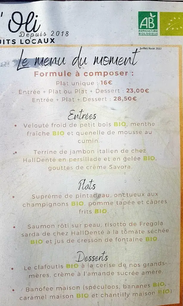 Menu_La table d'Oli_Gruissan_image_1