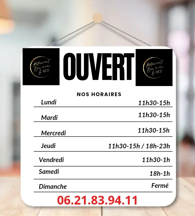 Menu_Restaurant-Bar à vin-Le 423_Jonquières-Saint-Vincent_image_2