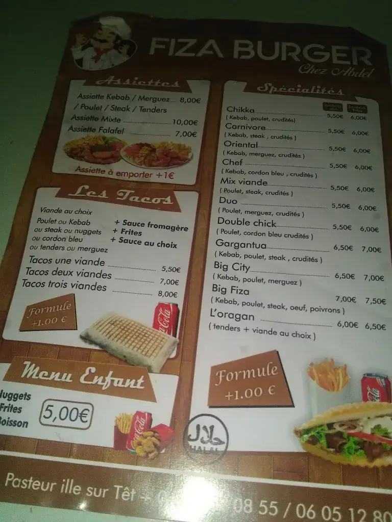 Menu_Fiza burger_Ille-sur-Têt_image_1