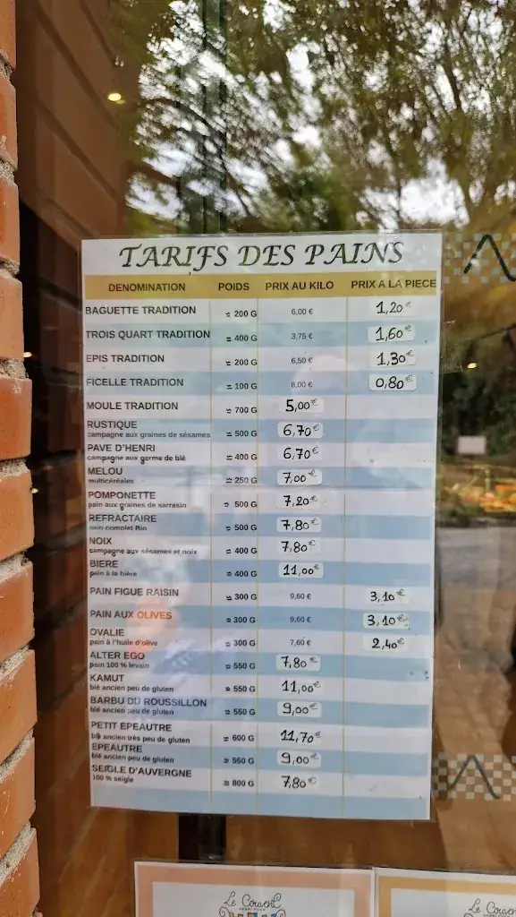 Menu_The Convent Bakery_Ille-sur-Têt_image_1