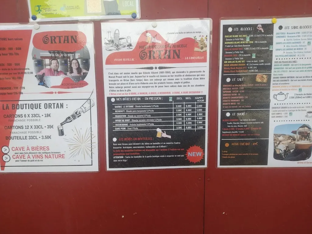 Menu_Le Moulin d'Auxillac : Restaurant (à 2 pas de la sortie de l'A75 !), bar, Hébergement. Au cœur d'un hameau de la Canourgue !_Canourgue_immagine_4