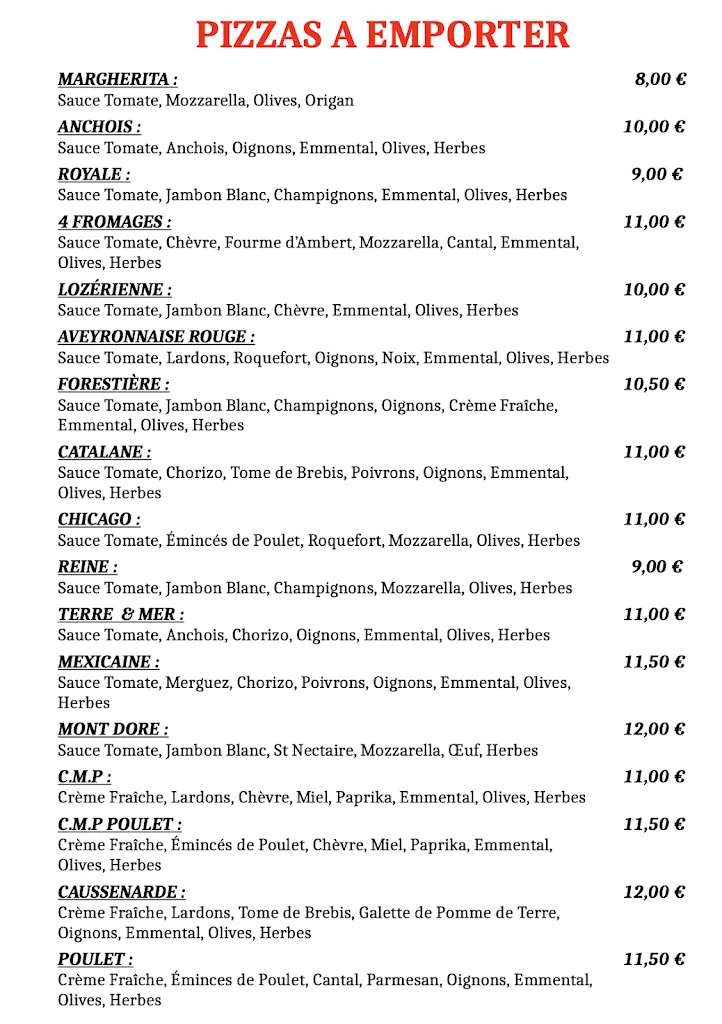 Menu_Fast Pizzas_Canourgue_image_2