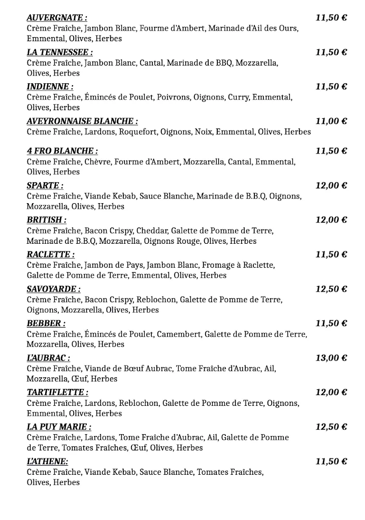 Menu_Fast Pizzas_Canourgue_image_4