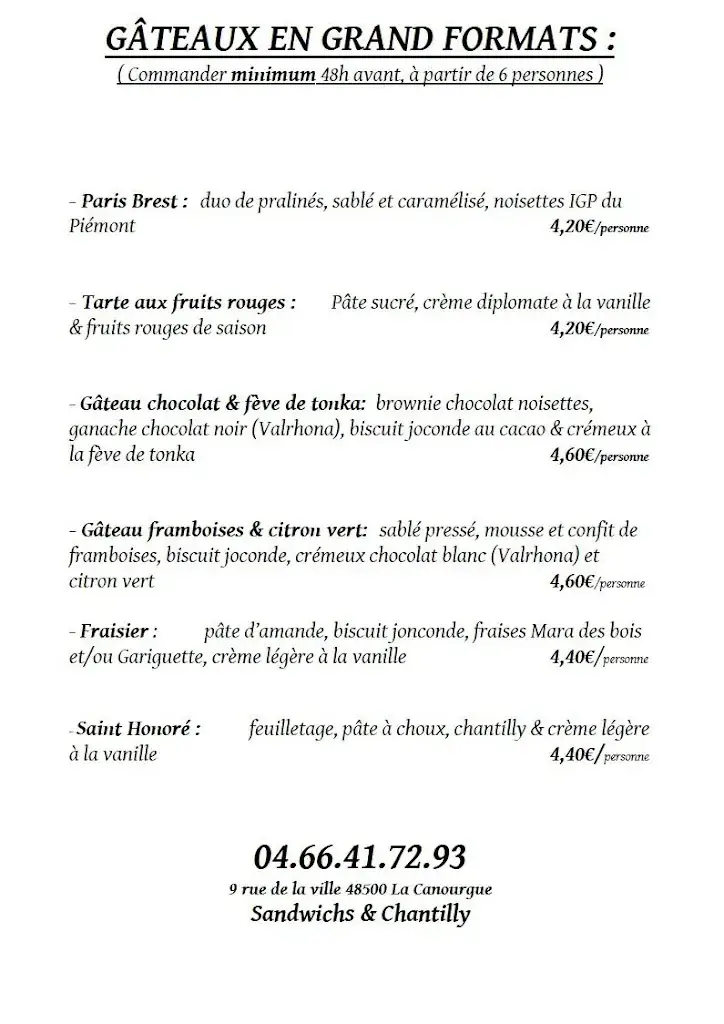 Menu_Sandwichs & Chantilly_Canourgue_image_2