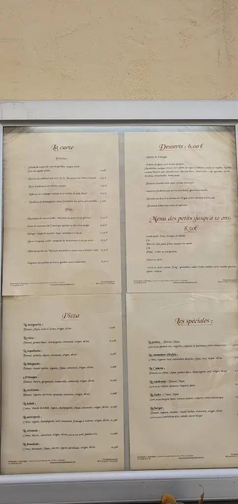 Menu_Restaurant La martingale_Calmette_image_1