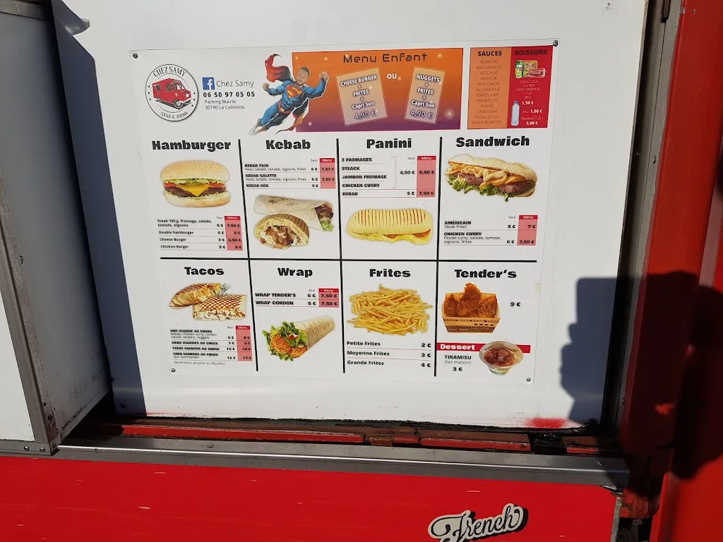 Menu_chez samy food truck la calmette_Calmette_image_4