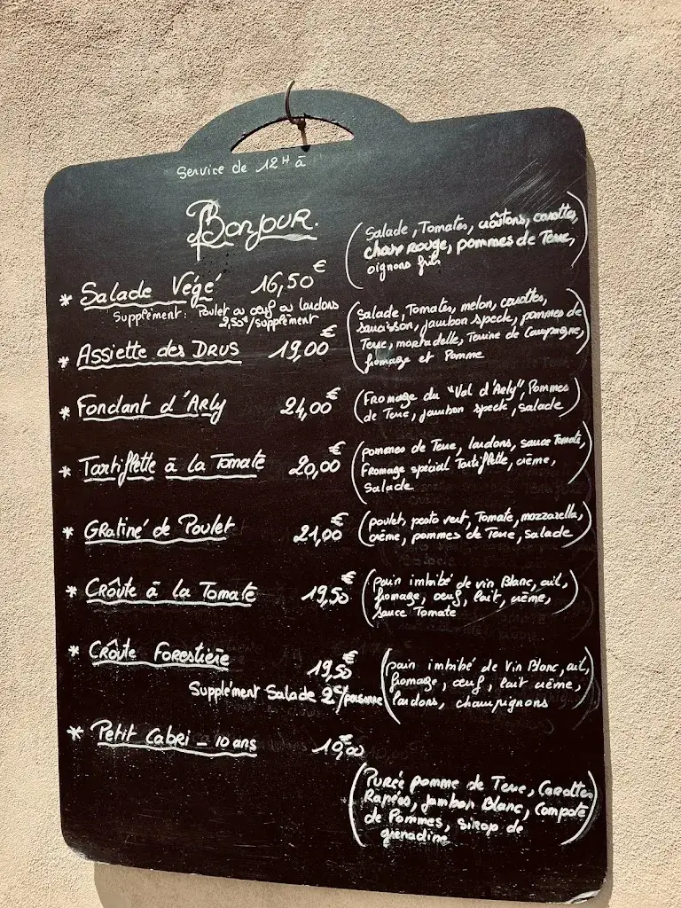 Menu_Le Balcon de Merlet, restaurant du parc animalier _Houches_image_2