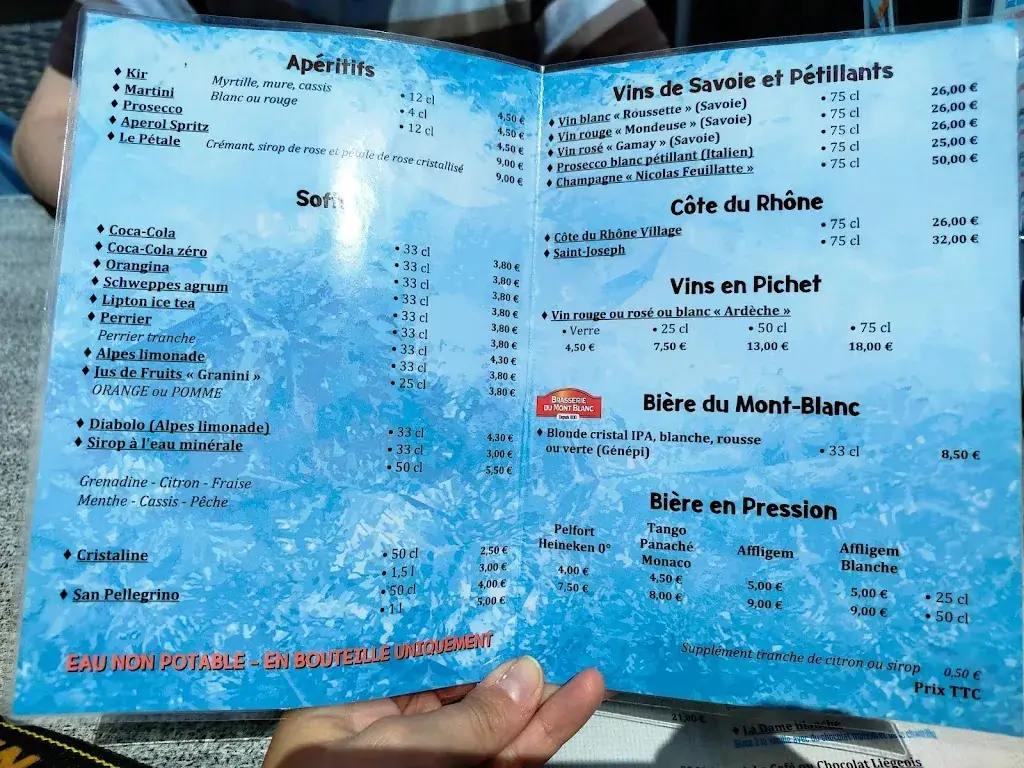 Menu_Le Balcon de Merlet, restaurant du parc animalier _Houches_image_3