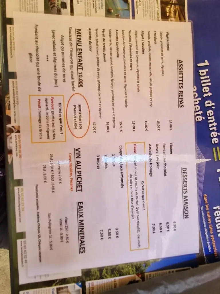 Menu_Auberge La Cardabelle_Sainte-Eulalie-de-Cernon_immagine_4