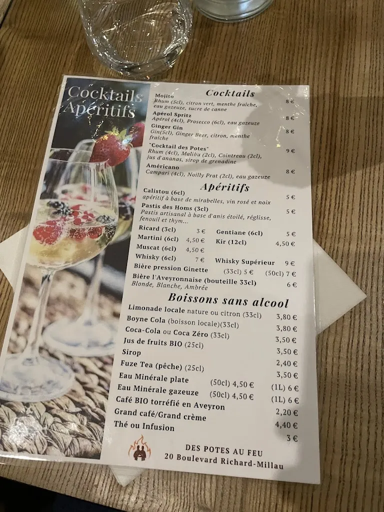 Menu_Restaurant « DES POTES AU FEU »_Millau_image_2