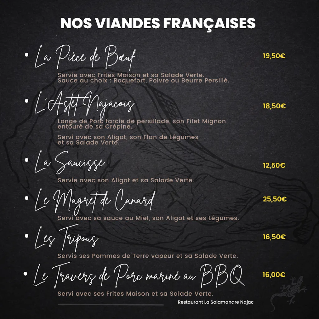 Menu_Restaurant La Salamandre_Najac_image_1