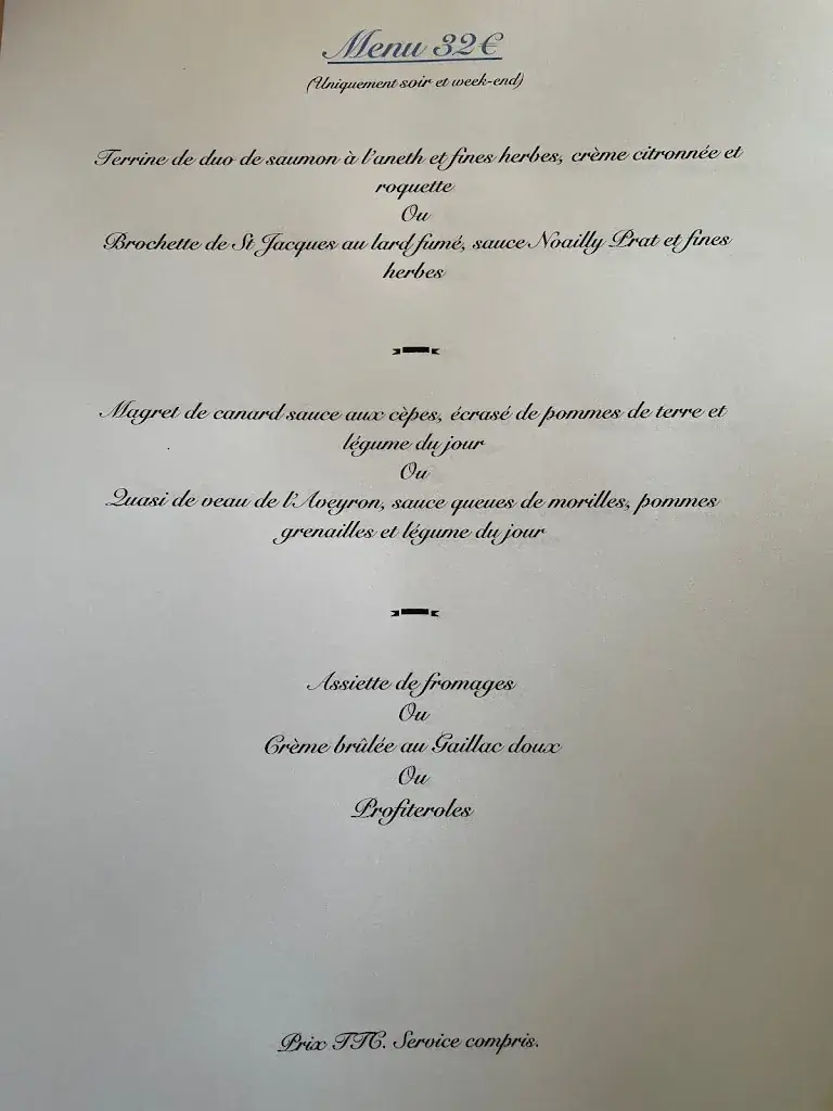 Menu_L'Auberge de Monteils_Monteils_image_1
