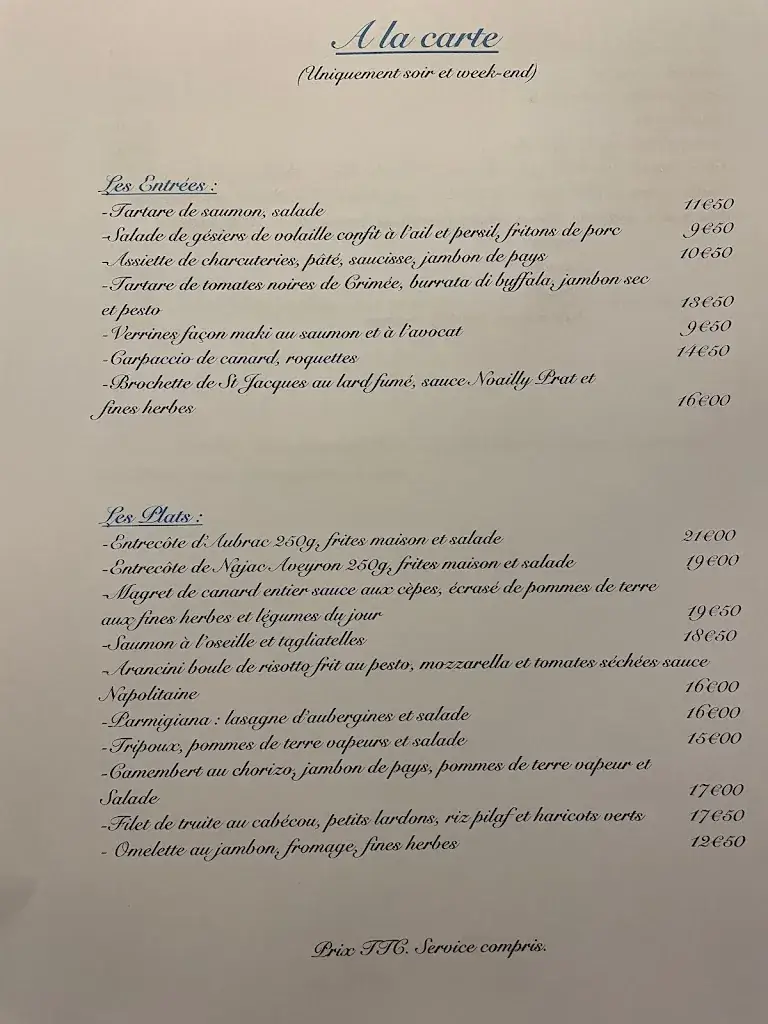 Menu_L'Auberge de Monteils_Monteils_image_3