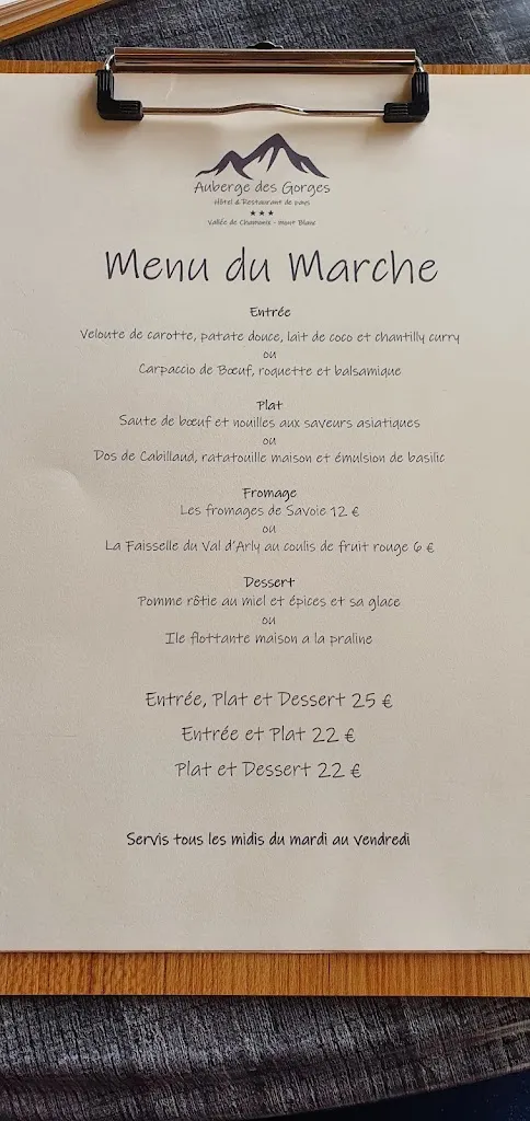 Menu_Auberge Les Gorges de la Diosaz_Servoz_image_1
