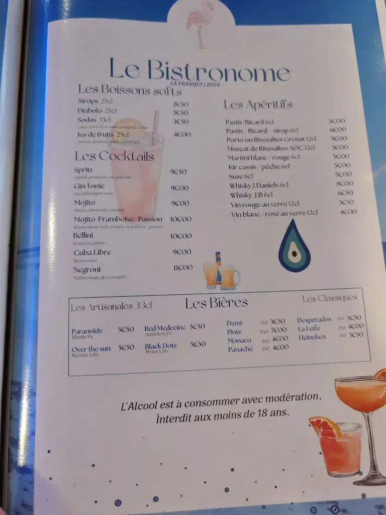 Menu_Le bistronome - La Franqui_Leucate_immagine_1