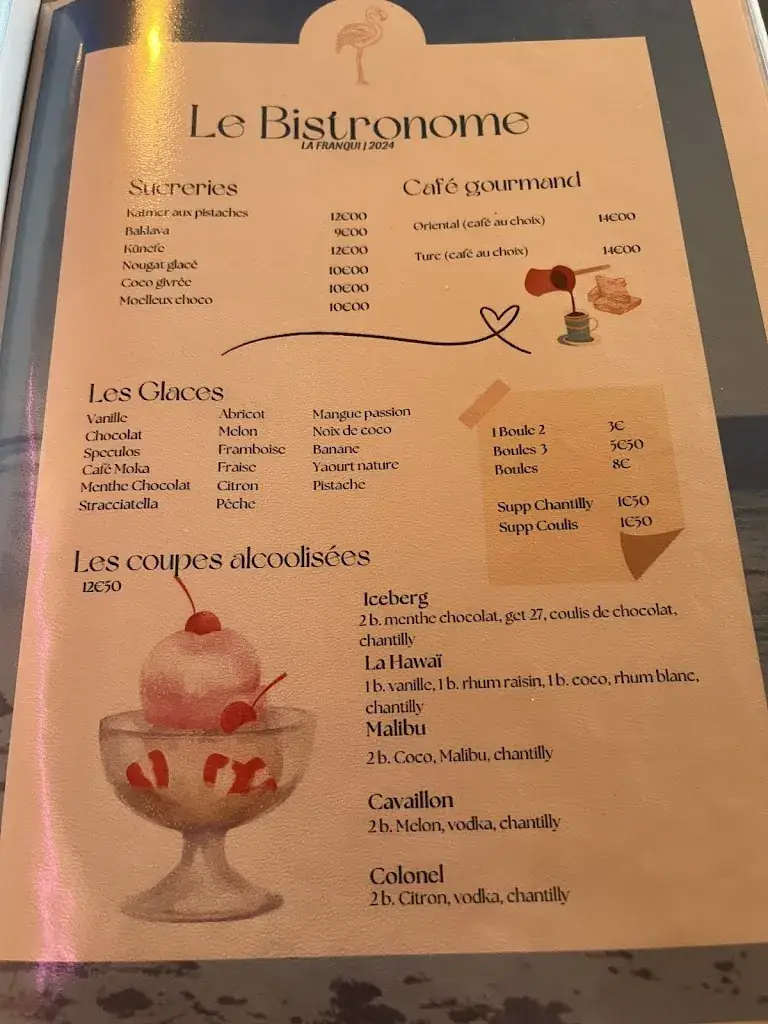 Menu_Le bistronome - La Franqui_Leucate_immagine_3