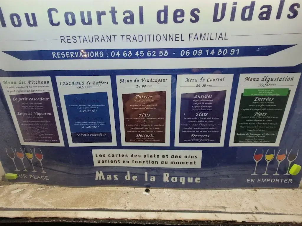 Menu_Restaurant Lou Courtal des Vidals_Fitou_image_3