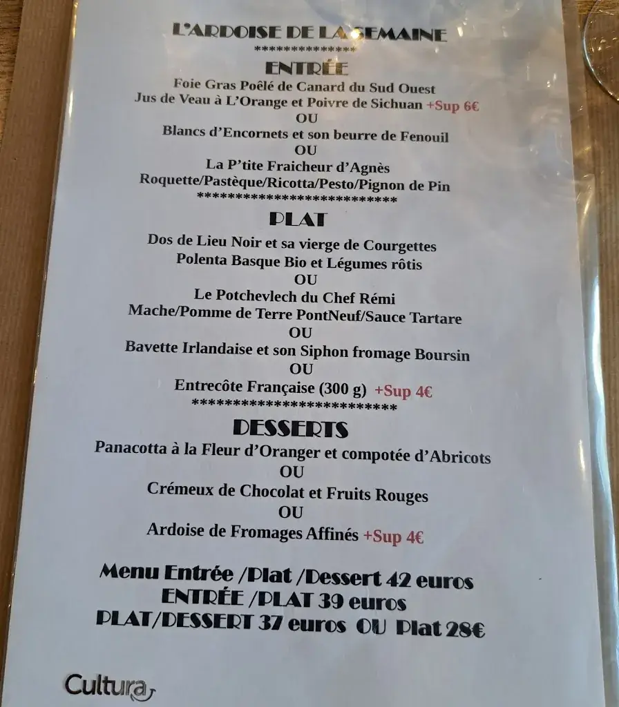 Menu_La cave d'Agnes_Fitou_image_1
