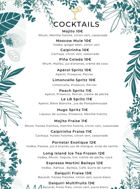 Menu_Restaurant Le Sud - La Grande Motte_Grande-Motte_image_1