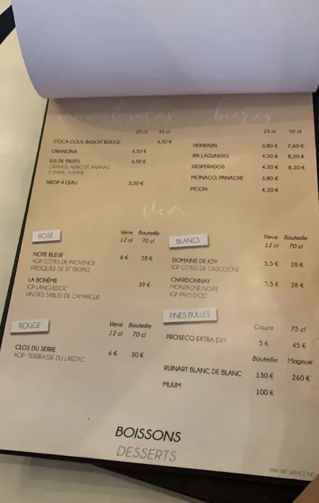 Menu_Le Paseo - Cocktail Club & Food_Grande-Motte_image_1