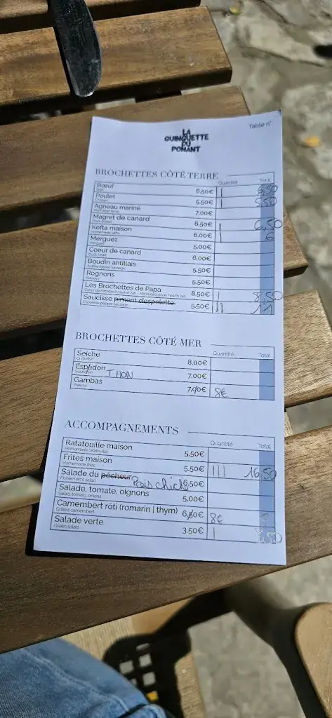 Menu_La Guinguette du Ponant - Restaurant à La Grande Motte_Grande-Motte_image_4