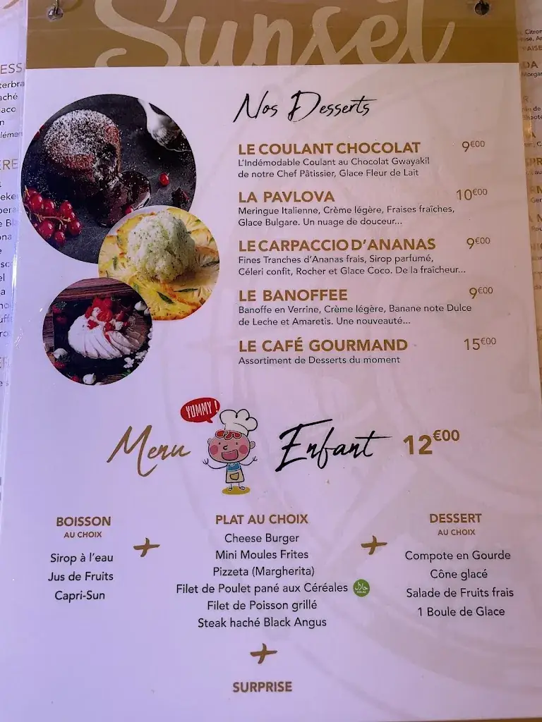 Menu_Sunset-LGM - Restaurant la Grande Motte _Grande-Motte_image_2