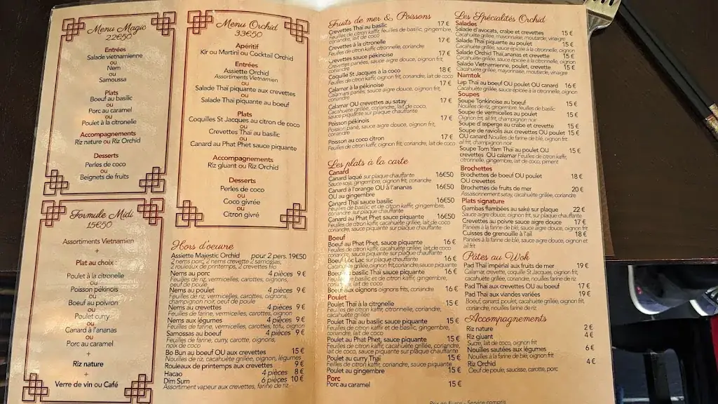 Menu_Majestic Orchid_Grande-Motte_image_1