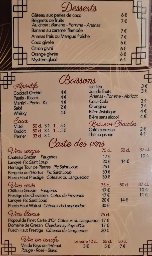 Menu_Majestic Orchid_Grande-Motte_image_2