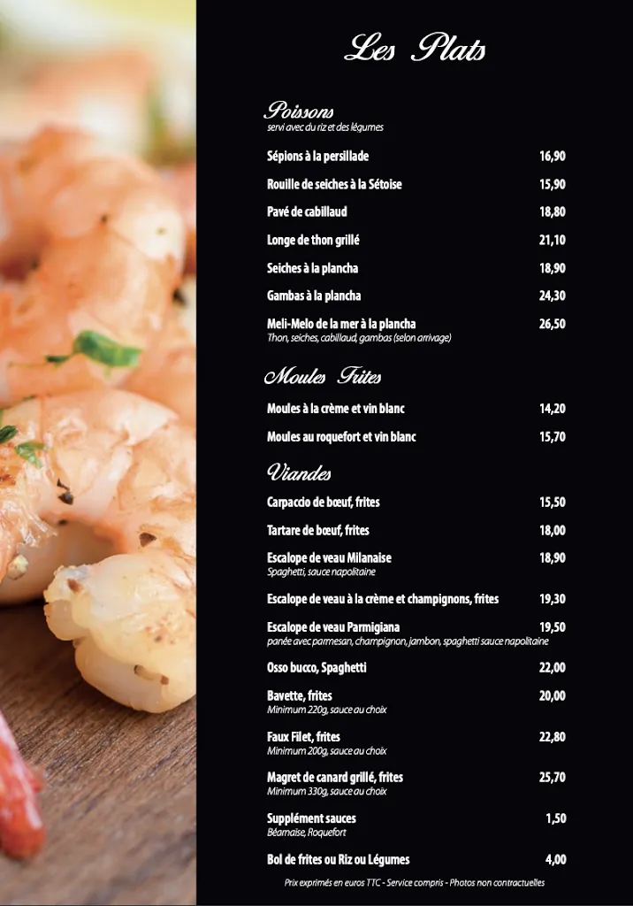 Menu_La Cosa Nostra_Grande-Motte_image_2