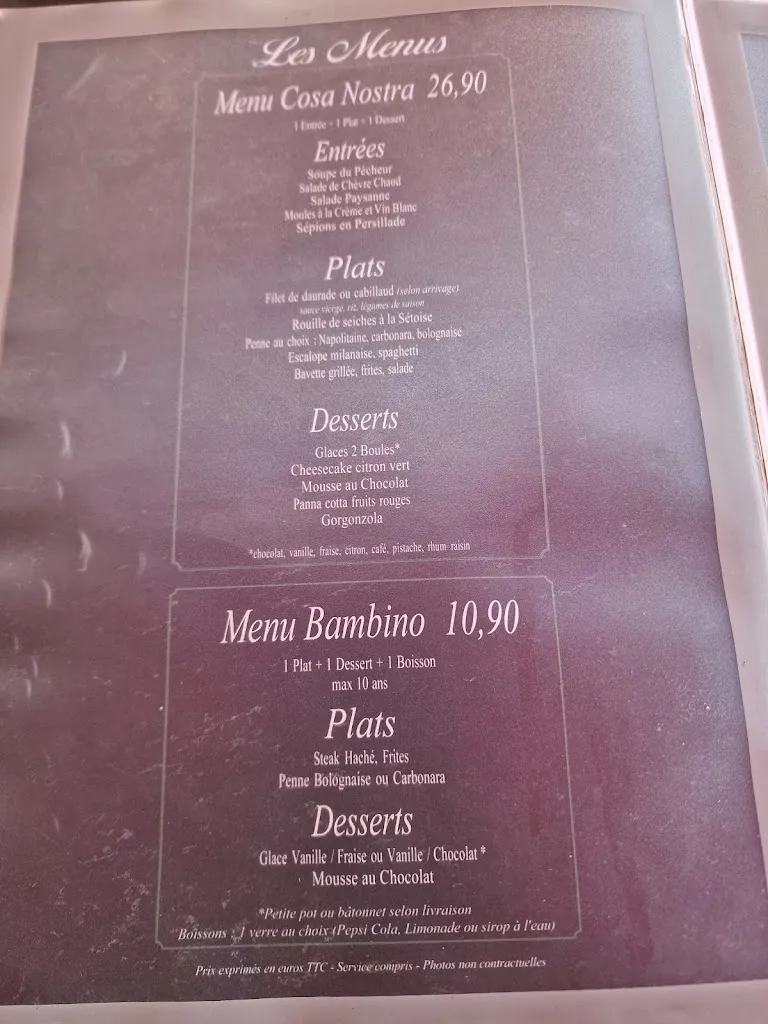 Menu_La Cosa Nostra_Grande-Motte_image_3
