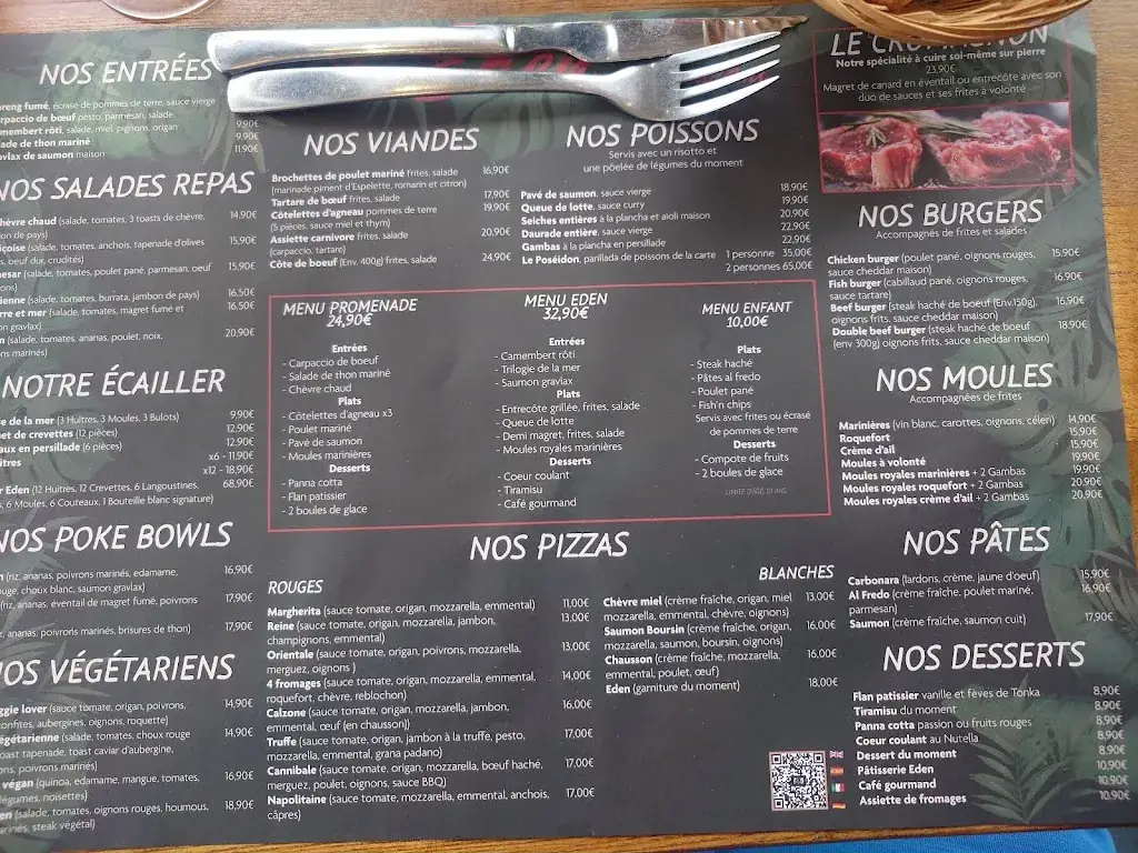 Menü_L'Eden Lounge Restaurant_Grande-Motte_Bild_3