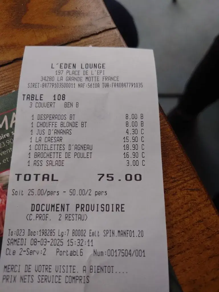 adrian mircea_L'Eden Lounge Restaurant_Grande-Motte_Bewertung