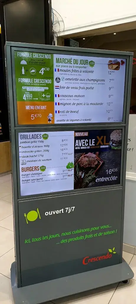 Menu_Crescendo Restaurant_Pamiers_image_1