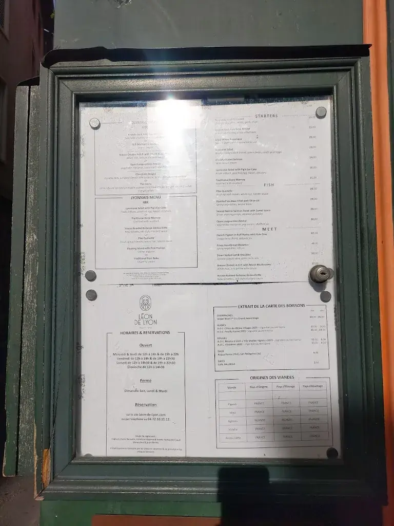 Menu_Restaurant Léon de Lyon_Lyon_image_2