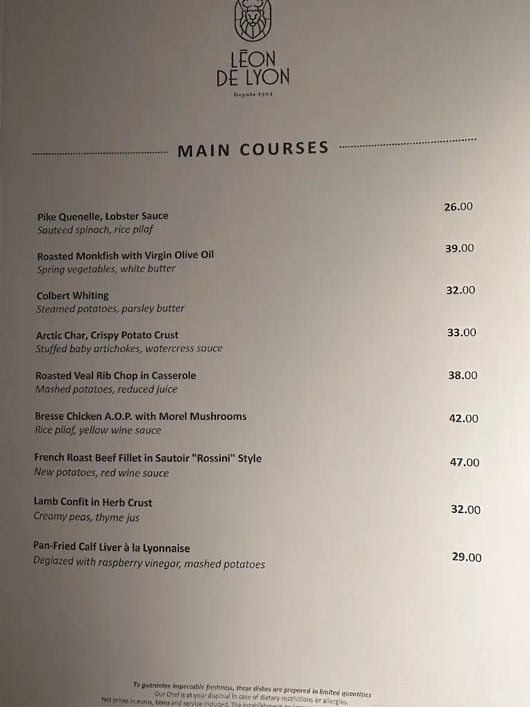 Menu_Restaurant Léon de Lyon_Lyon_image_4