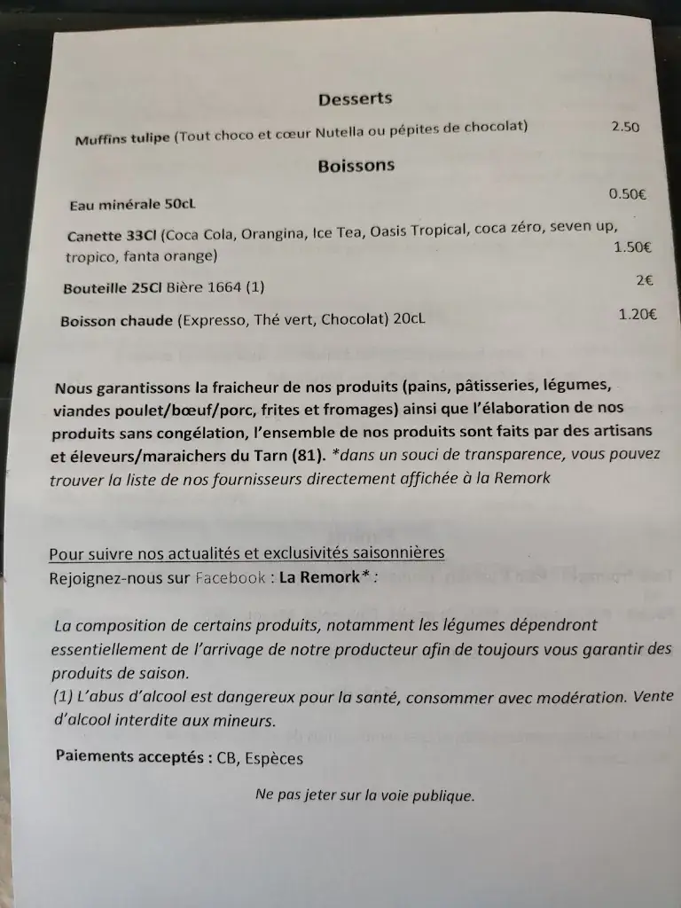 Menu_La Remork_Labastide-Saint-Georges_immagine_1