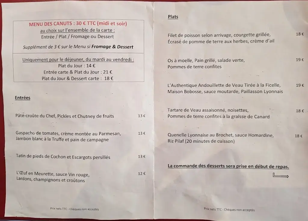 Menu_Le Bouchon des Cordeliers_Lyon_image_4