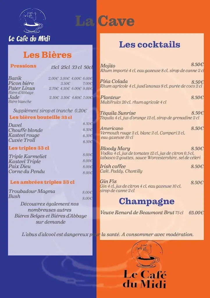 Menü_Le Café du Midi_Lacapelle-Marival_Bild_1