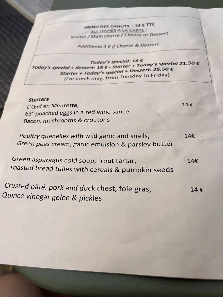 Menu_Bouchon Tupin_Lyon_image_3