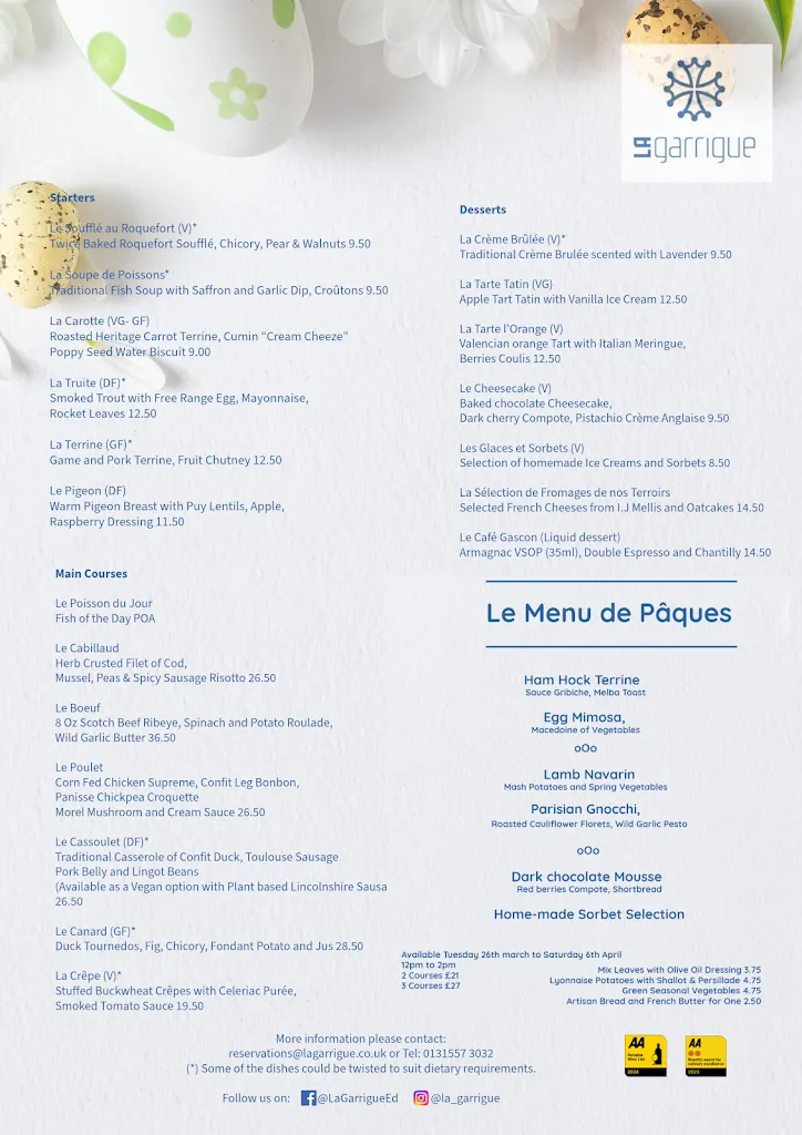 Menu_La Garrigue_Kingdom_image_1